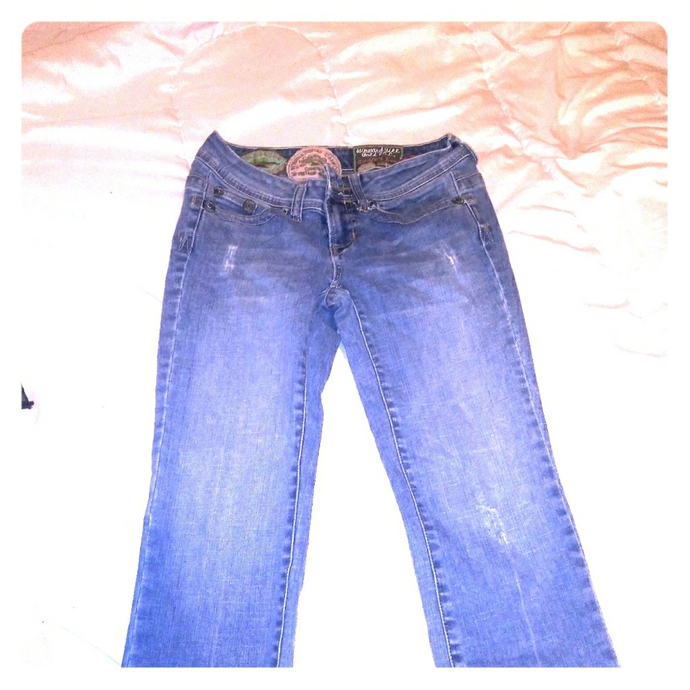 Denim capris
